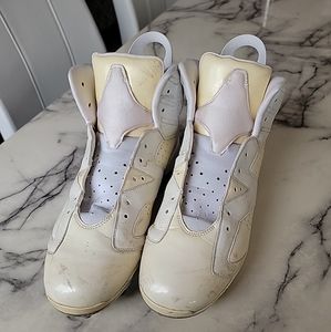 Air Jordan Retro cleats "Promo" Mens Size 14.5 White/White